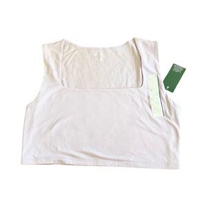 Wild Fable White Sleeveless Crop Top